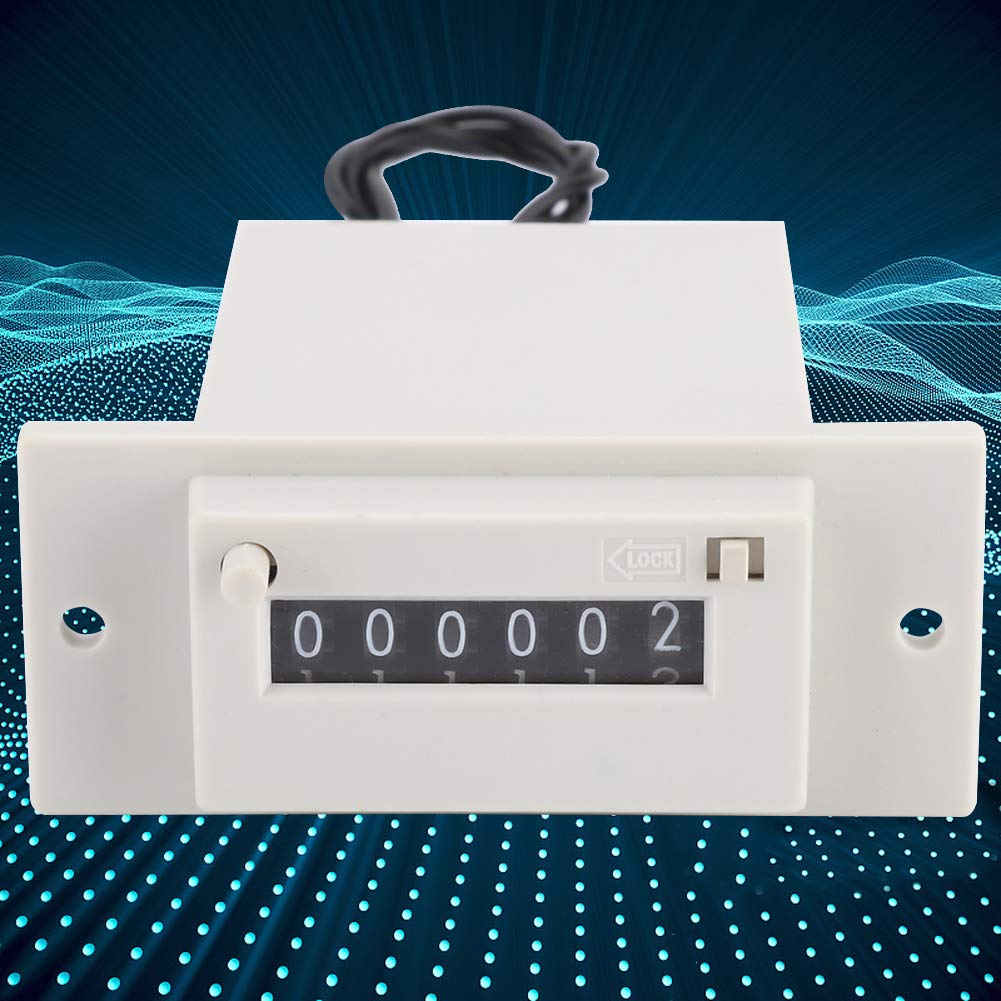 CSK6-YKW Electromagnetic Counter 6 Digit 0-999999 Counting Range Electronic Pulse Counter Digital Counter Totalizer Digital Electronic Punch Counter Electromagnetic Pulse Counter (DC 12V) - Image 5 thumbnail