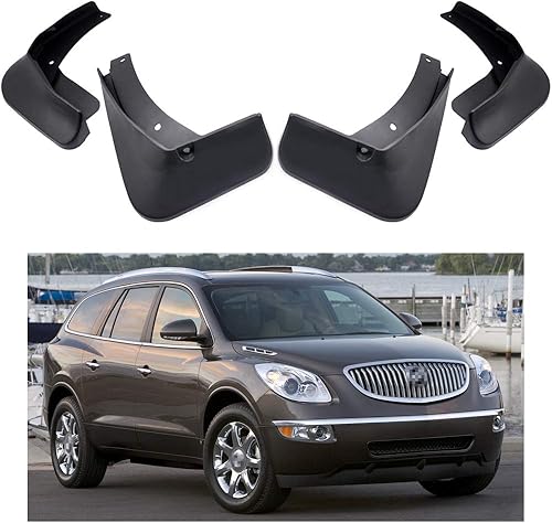 MOERTIFEI Guardabarros de coche guardabarros para barro compatible con Buick Enclave 2008-2017 09 10 11 12 13 14 15 16