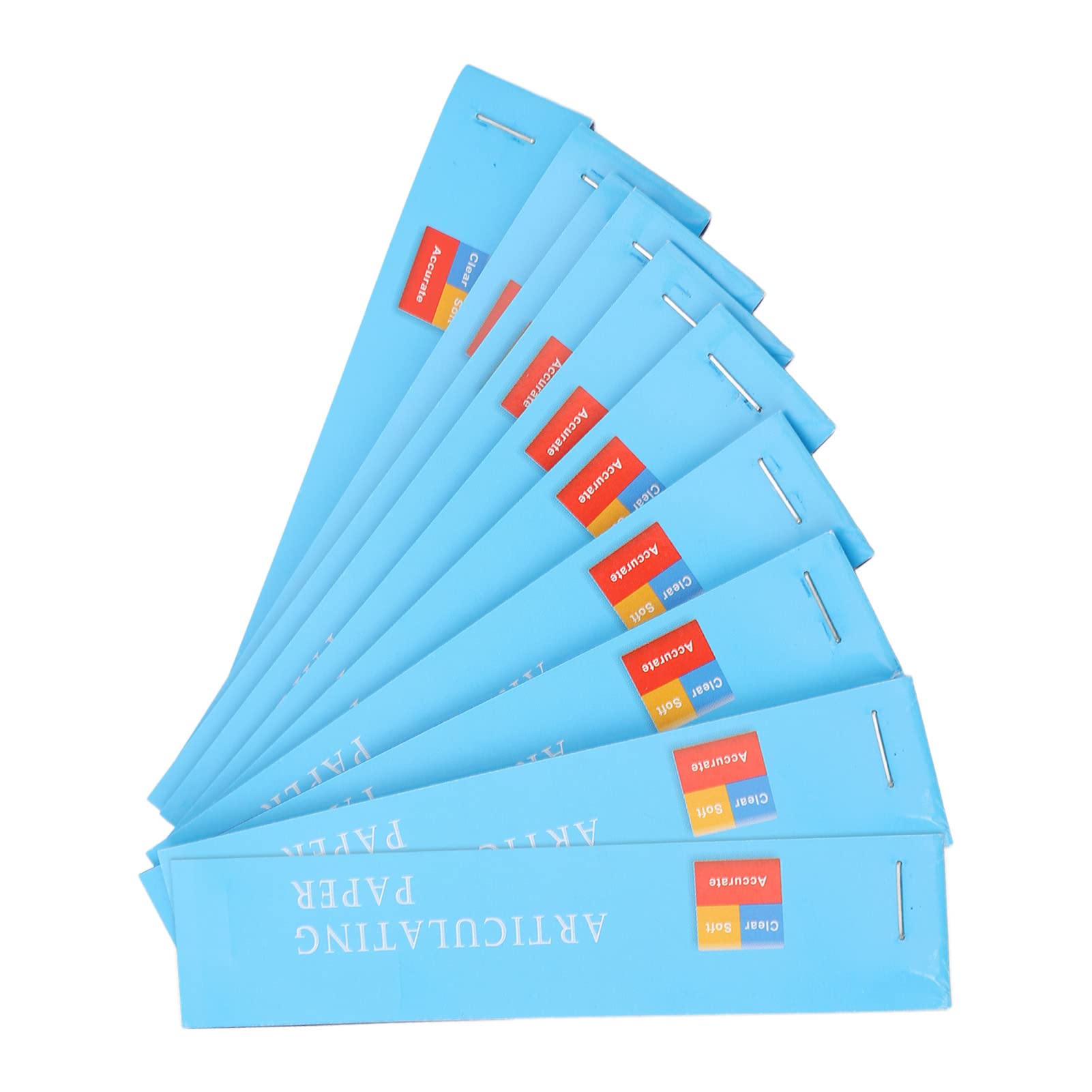 400 Feuilles Papier Articulé Dentaire Bleu Fin et Double Face pour Ajustement d'Occlusion, Enregistrement des Marques de Morsure
