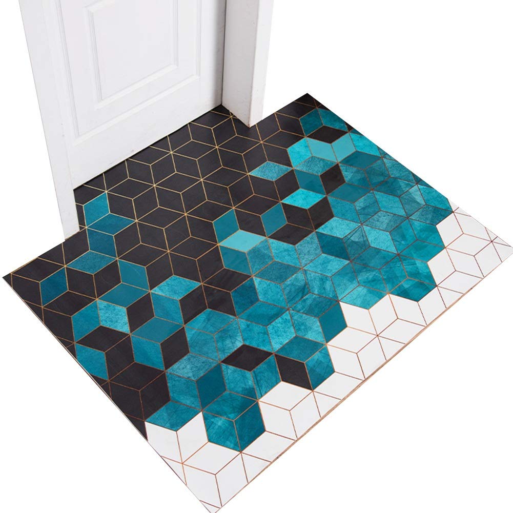 Tapis d'entrée en PVC imperméable et lavable 60x90 cm modèle A