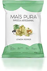 Mais Pura Pipoca Artesanal Maïs Pura Sabor Lemon Pepper 40G