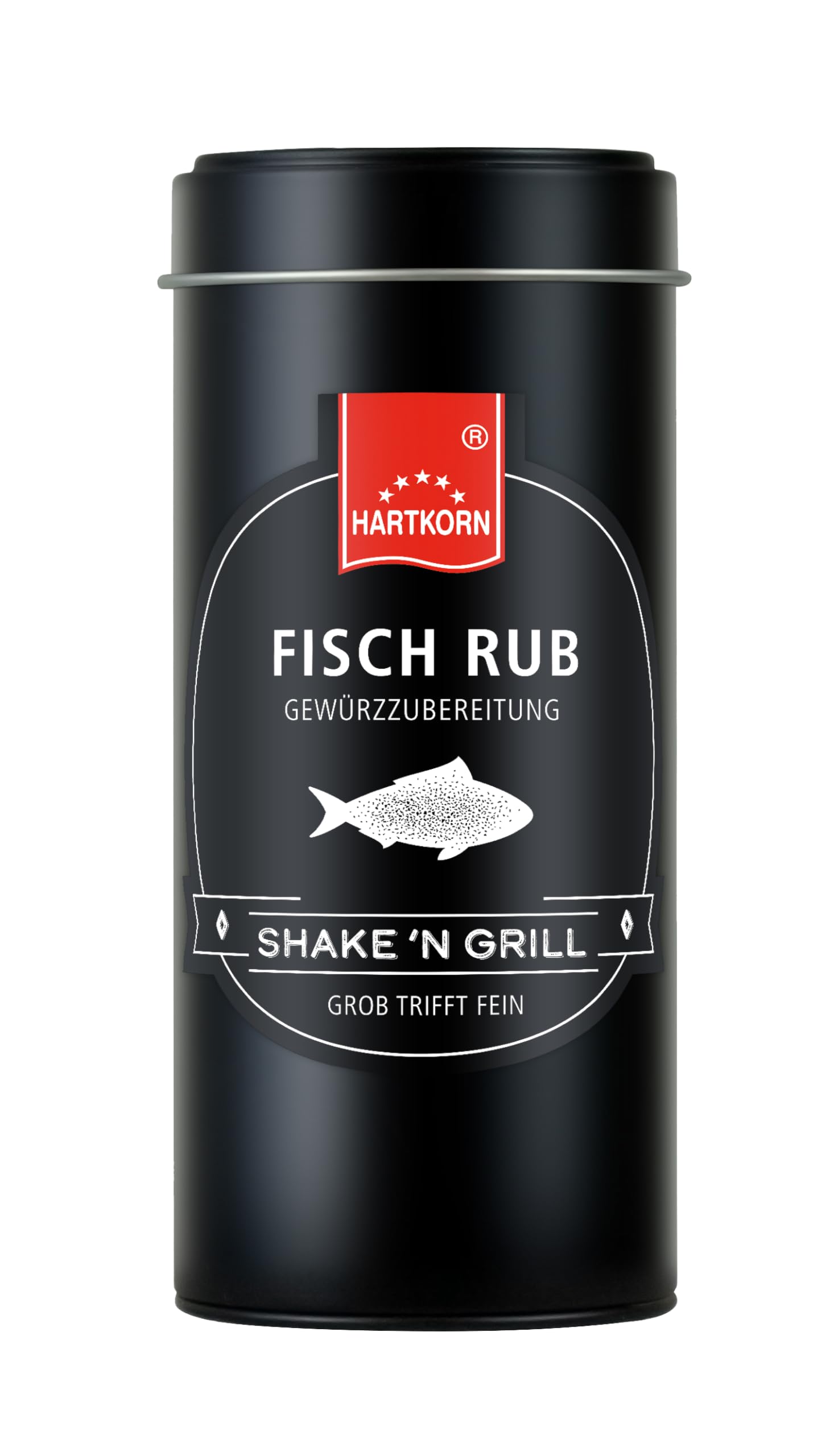 Hartkorn - BBQ Gewürz-Sixpack (6-teilig) Shake´n Grill (Geflügel Rub, Steak Rub, Fisch Rub, Smoky Rub, Veggie Rub, Magic Dust Rub) - Geschenkset für Männer