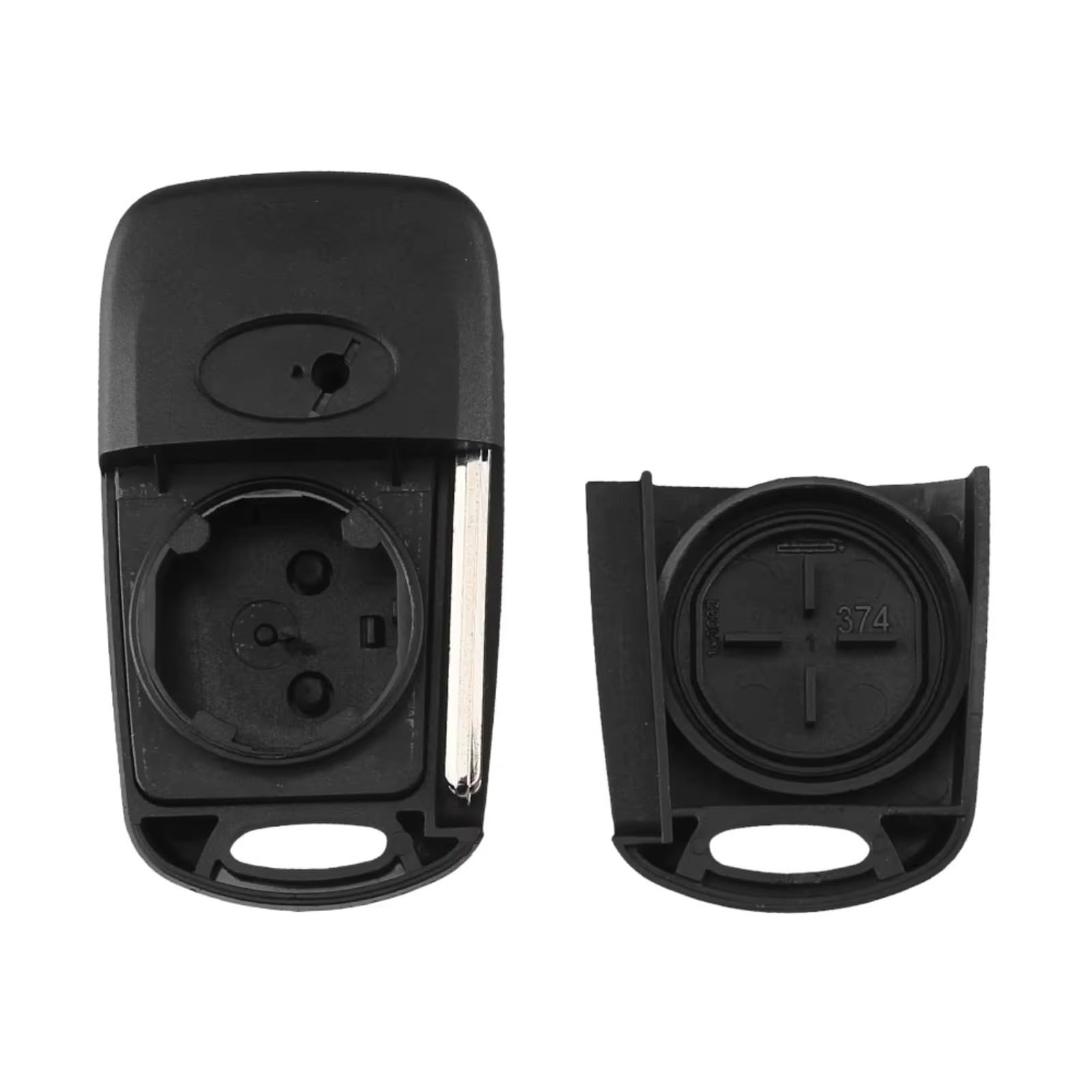 Lote de 10 Carcasas de Repuesto para Llave de Coche, 3 Botones, Funda para Mando a Distancia, Cubierta en Blanco para Kia K2 K5