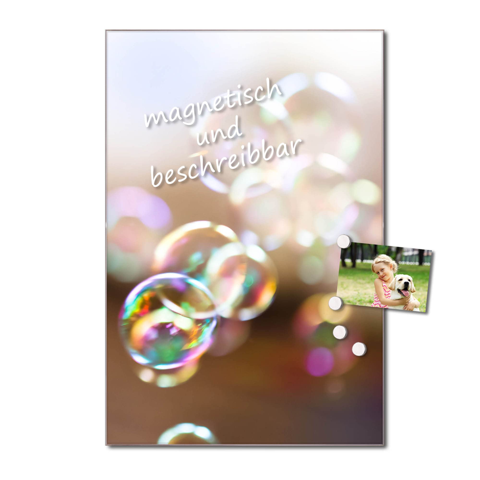 banjado Glas-Memoboard 40x60 fürs Kinderzimmer und Planung