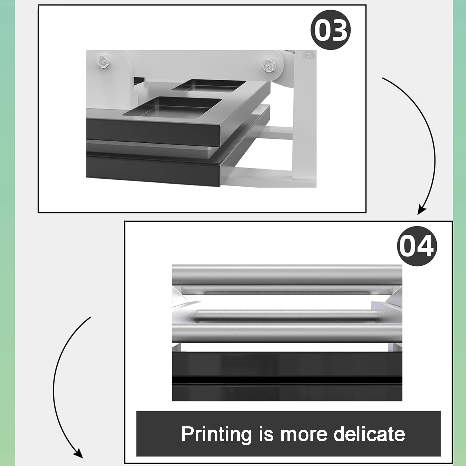 Macchina da stampa manuale piatta, A4 Linocut Etching Relief, altezza regolabile, ideale per biglietti e francobolli, dimensioni piastra da stampa 35 x 24 cm