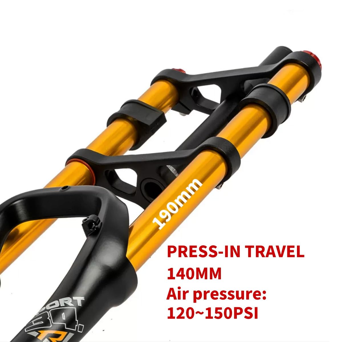 Forcella Anteriore Bici Elettrica 26x4.0 QR 135 Mm Freno A Disco