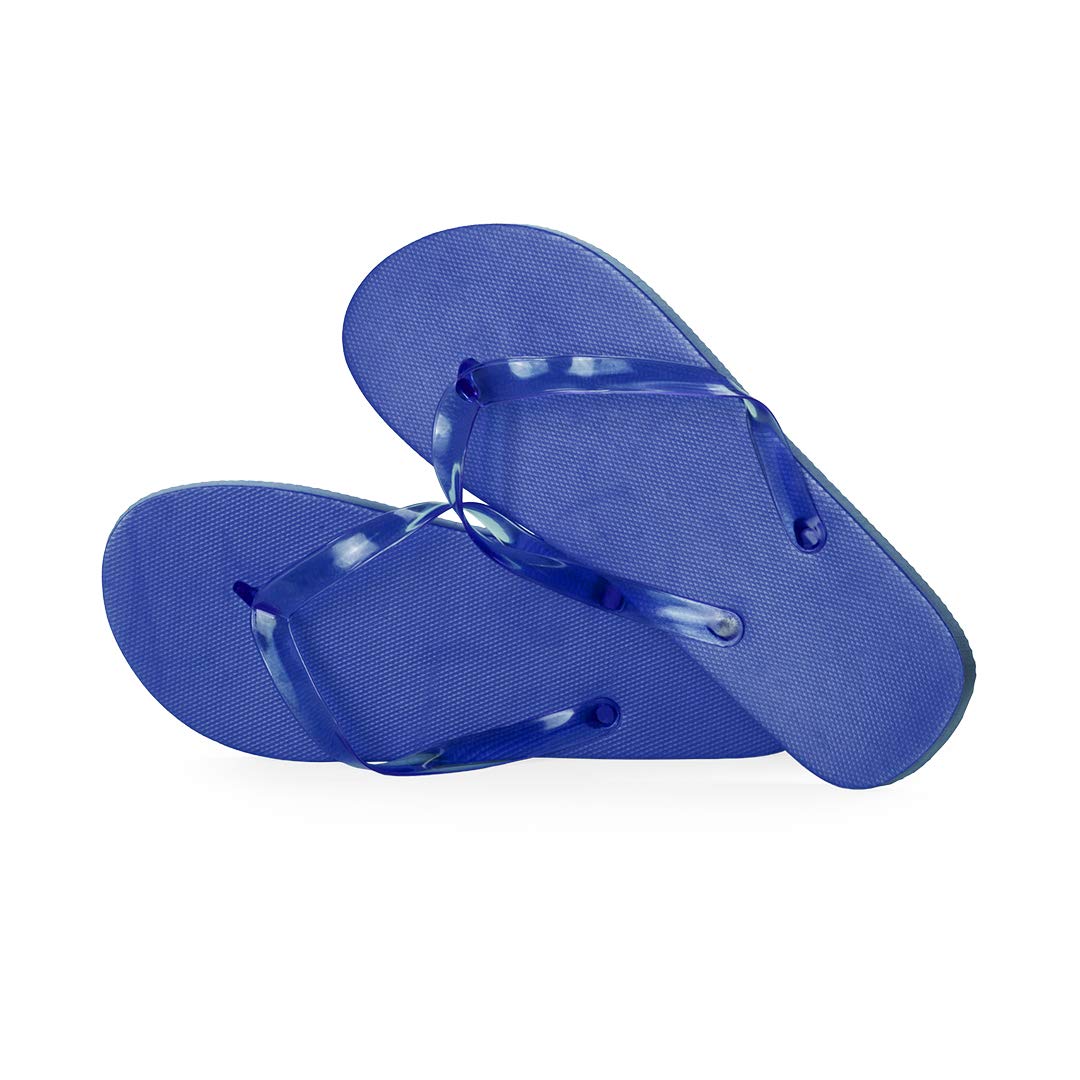 Ebuygb Women's Blue Unisex Adult's Flip Flops Bright Foam Summer Sandals Beach Holiday Pool Footwear, 5/6 Uk Eu