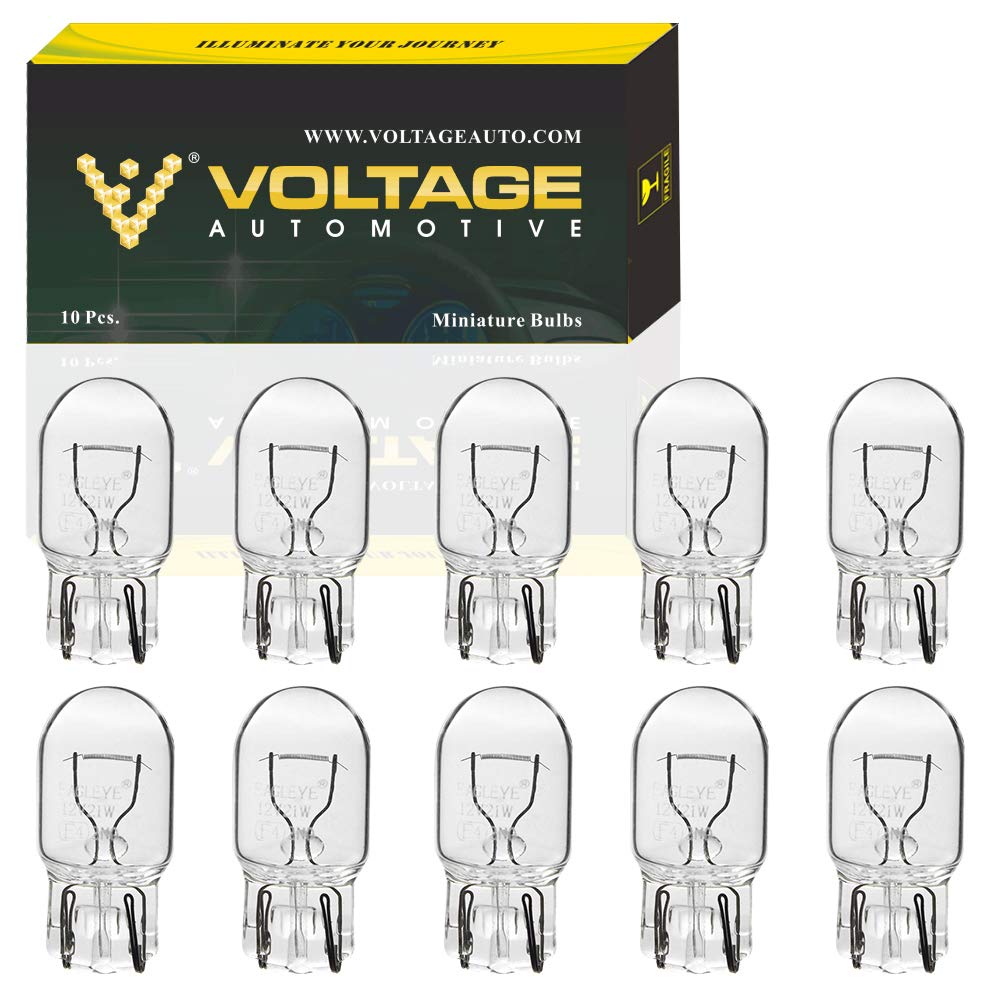 Voltage Automotive (10 Pack) 7440 Automotive Brake Light Turn Signal Side Marker Tail Light Miniature Bulbs OEM Replacement
