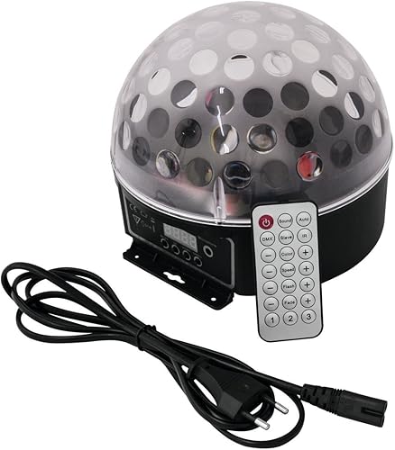Eurolite LED BC-7 Strahleneffekt DOT-Effekt Kompakter Spiegelkugel-Effekt mit leuchtender Plexiglaskugel matt DMX Discokugel mit LED fA r Partyraum Musiksteuerung A ber eingebautes Mikrofon Mit Fernbedienung Eurolite LED BC-7 Strahleneffekt DOT-Effekt Kompakter Spiegelkugel-Effekt mit leuchtender Plexiglaskugel matt DMX Discokugel mit LED fA r Partyraum Musiksteuerung A ber eingebautes Mikrofon Mit Fernbedienung