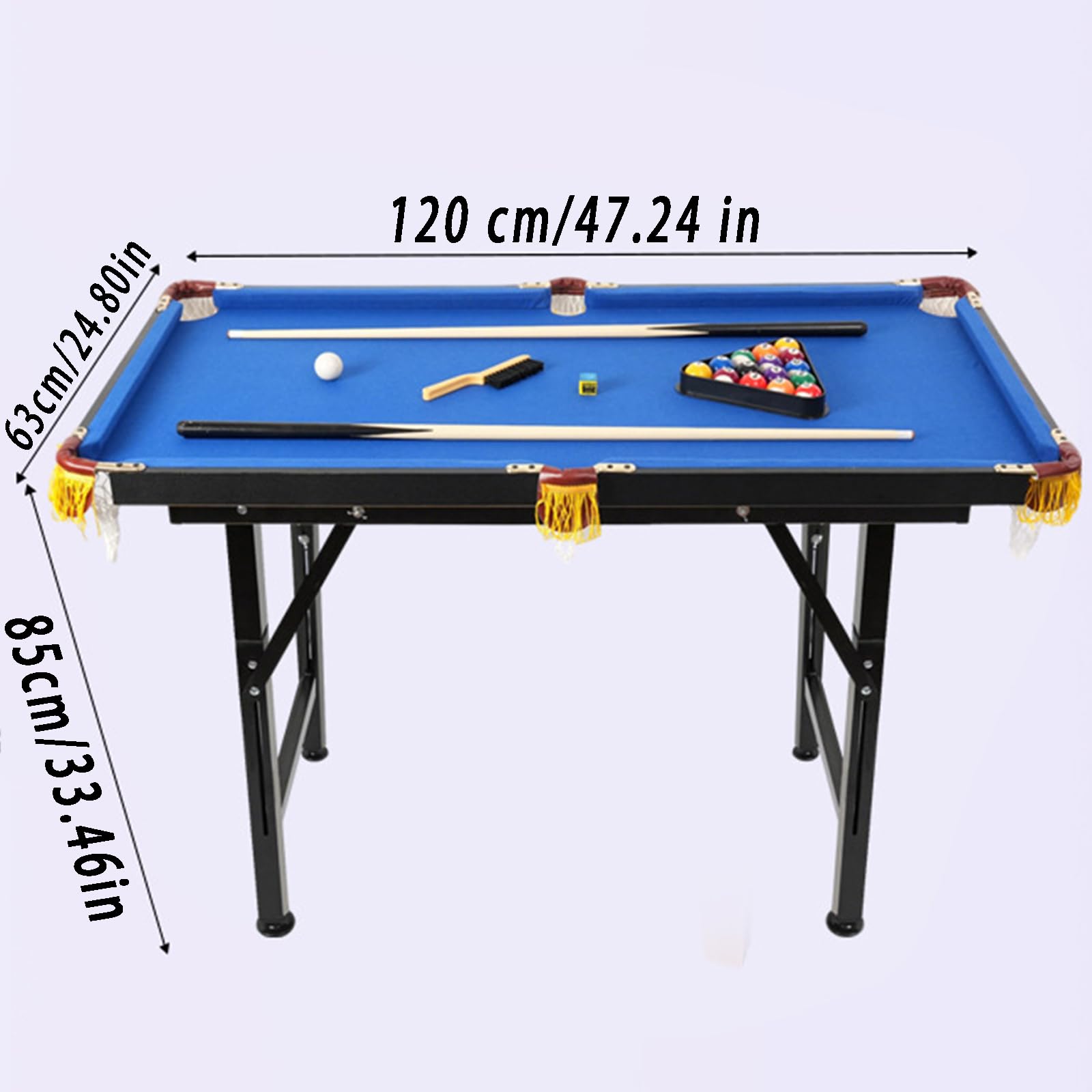 Mesa de Billar Plegable Portátil,Mesa de Billar De Madera Resistente