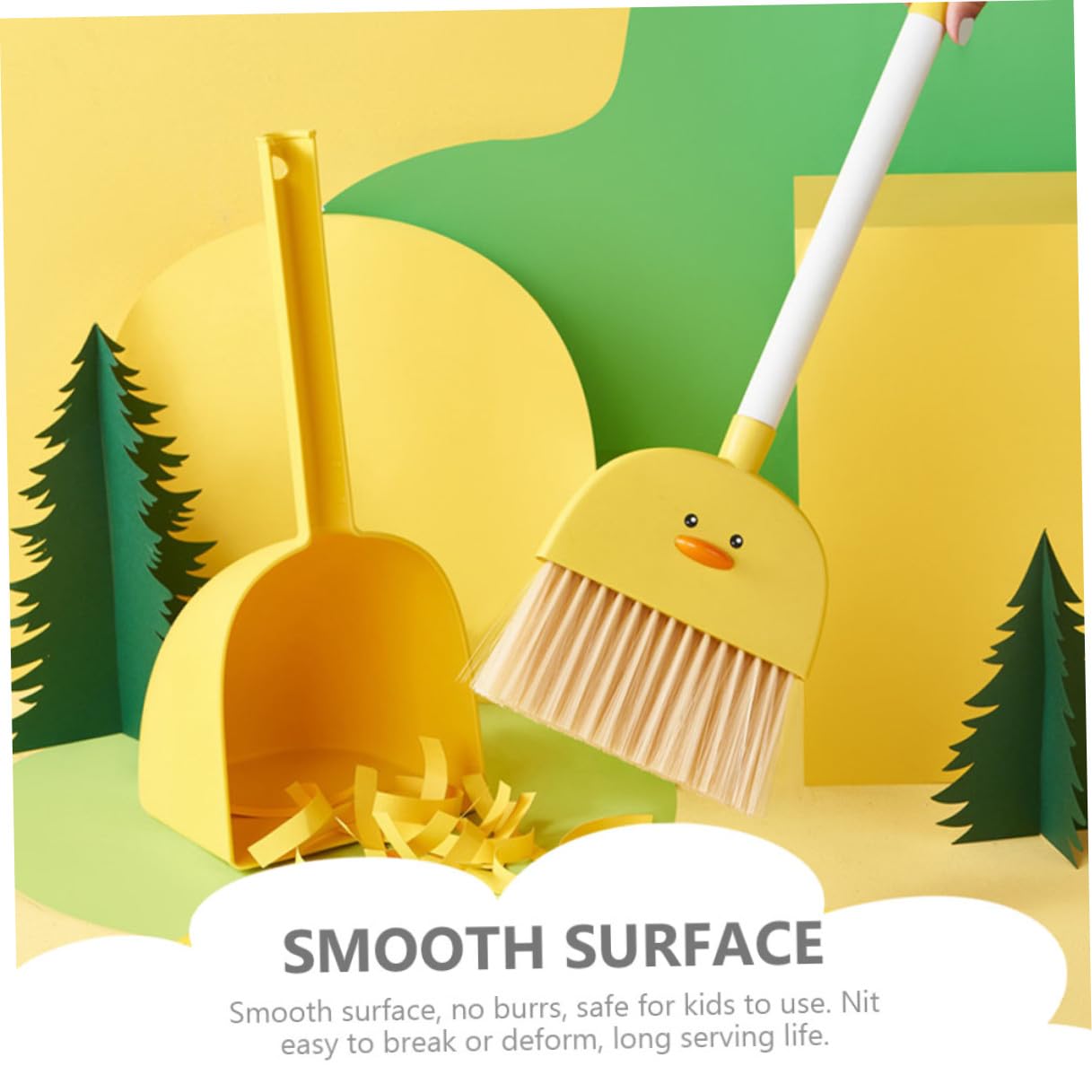 Juego de Escoba 1 Set Pequeña y Recogedor Desmontable para Niños
