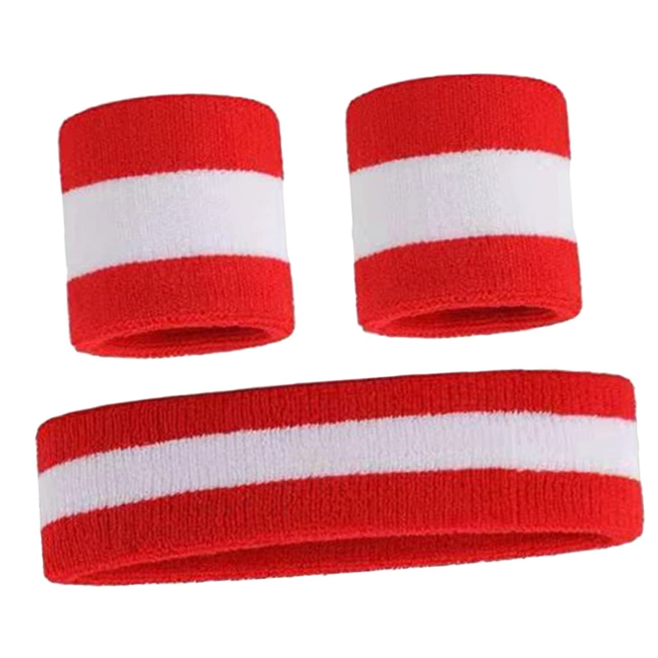 Didiseaon 2 Set Fascia Sportiva Braccialetto Fasce Per Esercizi Per Le Donne Fasce Per Il Sudore Da Polso Per Le Donne Fasce Per Allenamento Per Gli Uomini Fasce Per Allenamento Da Uomo