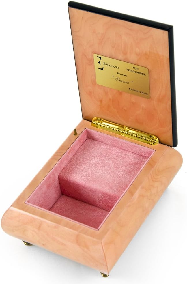 Handcrafted Ercolano Music Box Featuring Encore by Sandra Kuck - Many Songs to Choose - Rock Around The Clock