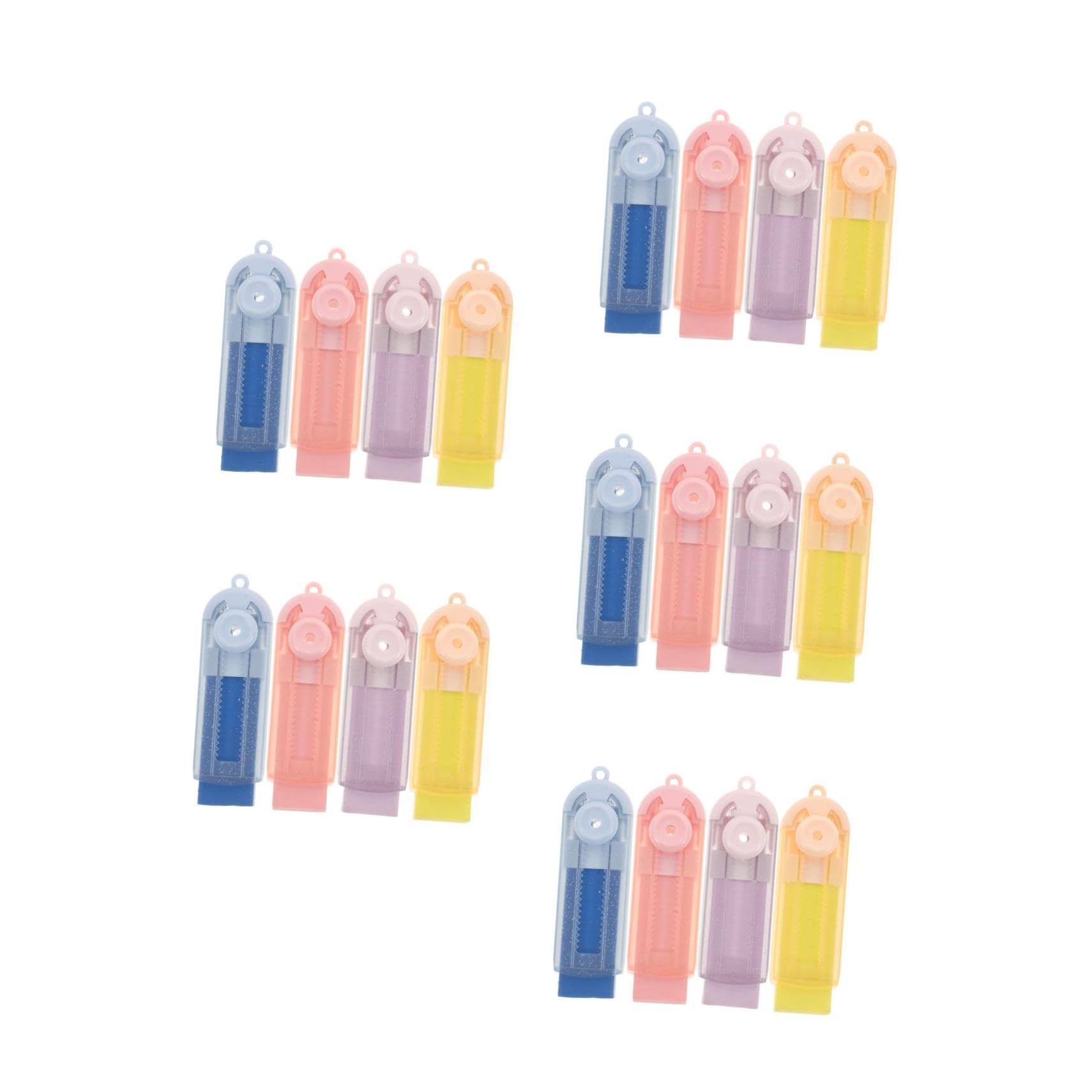 OSALADI 5 ensembles Adorables Gommes Pour Enfants Gommes Sèches Pour Crayons D'École Rétractables Pour Étudiants De Papeterie Pour 4 pièces * 5