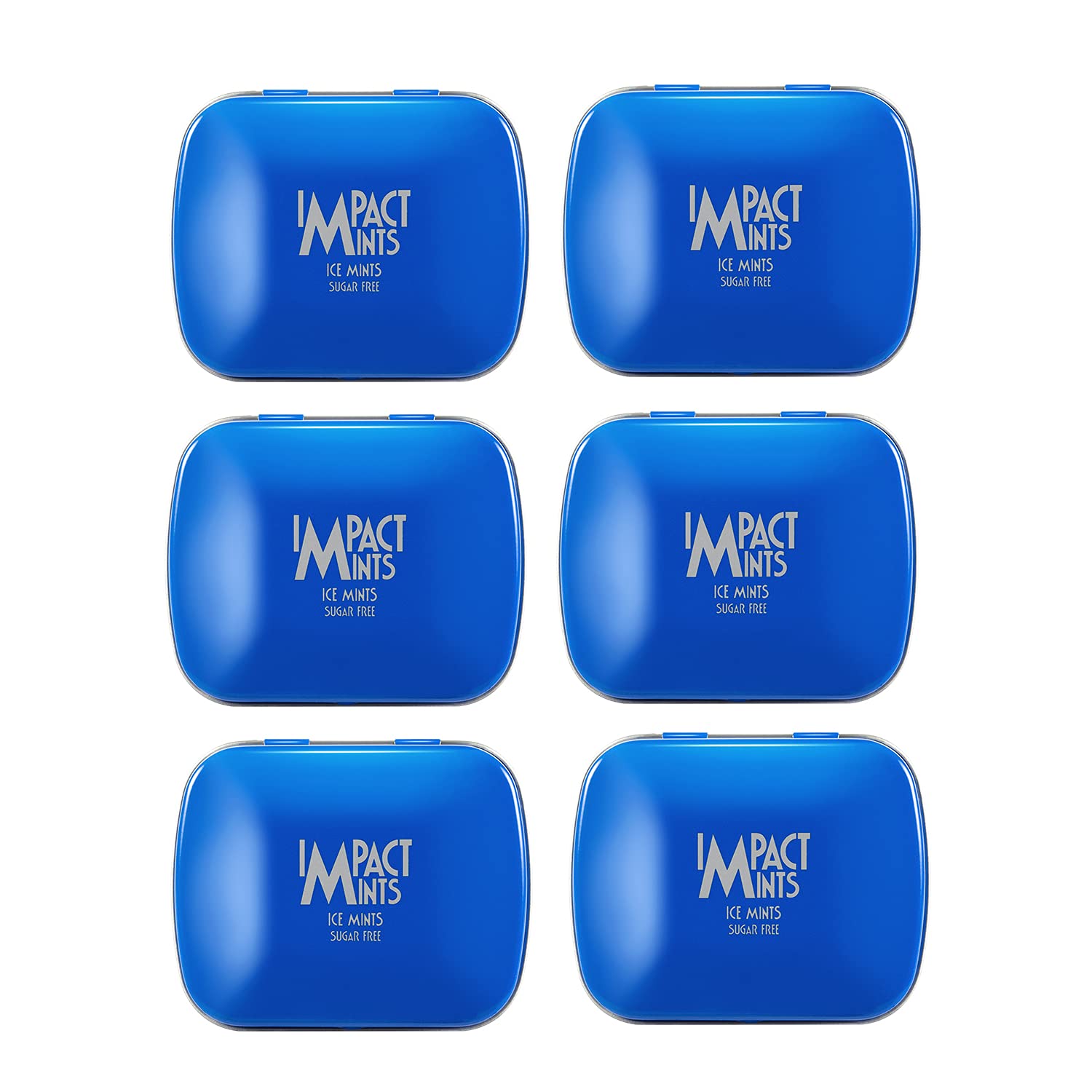 Impact Mints Ice Mints, Sugar Free, 6 x 14 g (Buy 5 Get 1 Free)