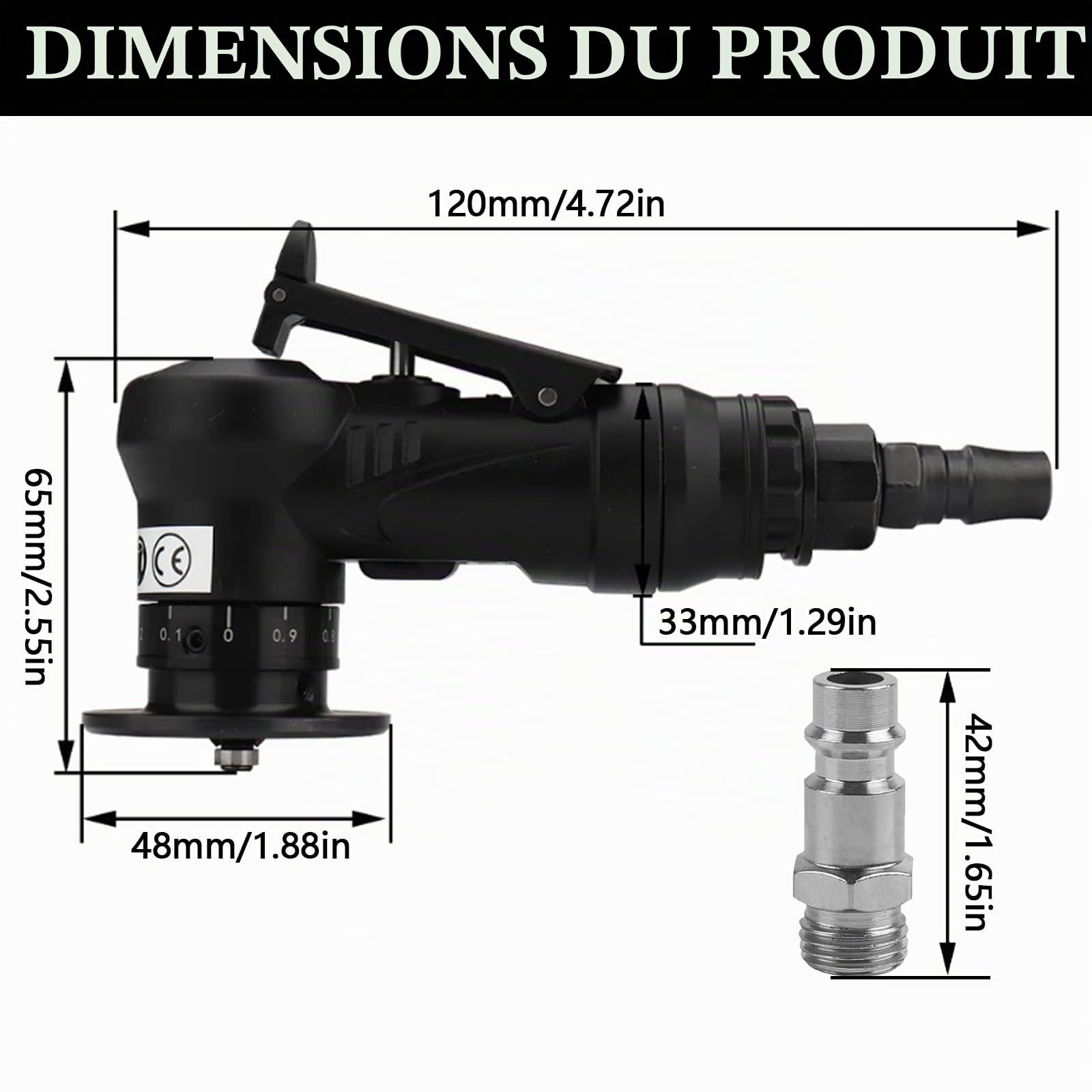 Machine De Chanfreinage Pneumatique, Chanfreineuse Pneumatique Mini Outil De Chanfreinage à Air Pneumatique Pour Le Chanfreinage Et L'éBavurage Outil D'éBavurage En MéTal Portable 30 000 Tr/Min