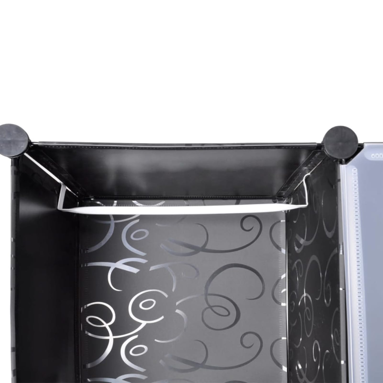 ShGaxin Armario Modular 14 Compartimentos Negro y Blanco 37x146x180,5cm, Armario Ropero, Estanteria Modular, Estanteria Cubos, Armario Estanteria, Estanterías Almacenamiento