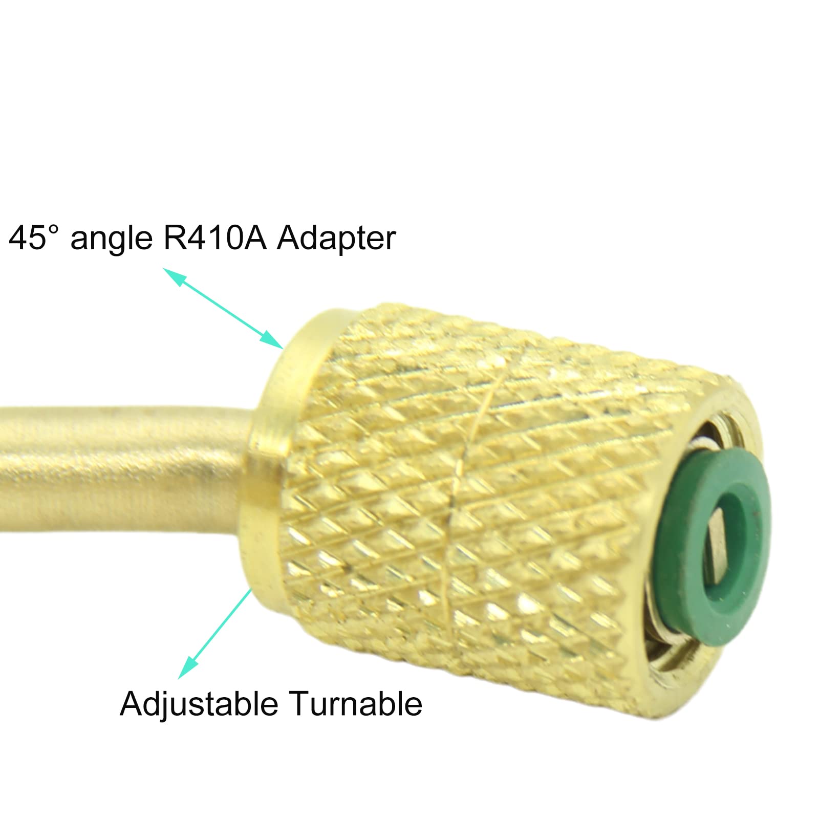 4-tlg. HVAC Adapter Set R410a R32 R22 - Messing Schnellkupplungen