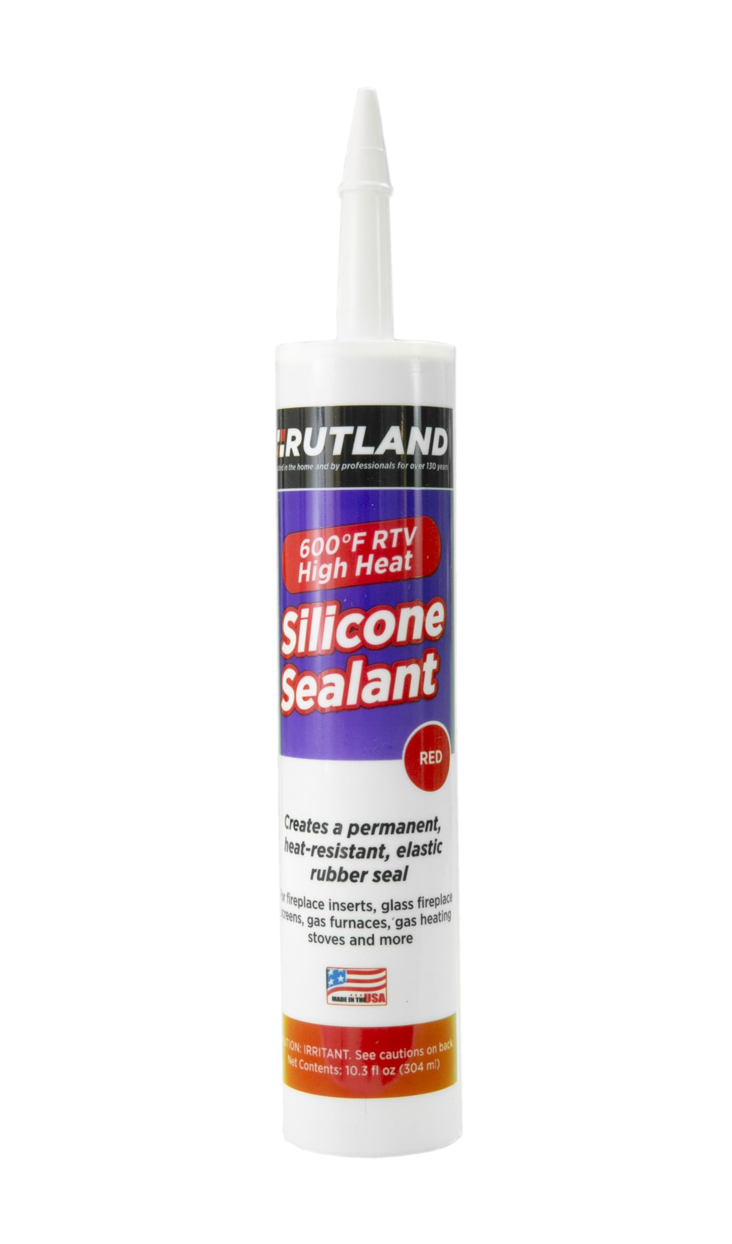 Rutland Products 600-Degree RTV Silicone Seal Cartridge, 10.3-Ounce, Super Red