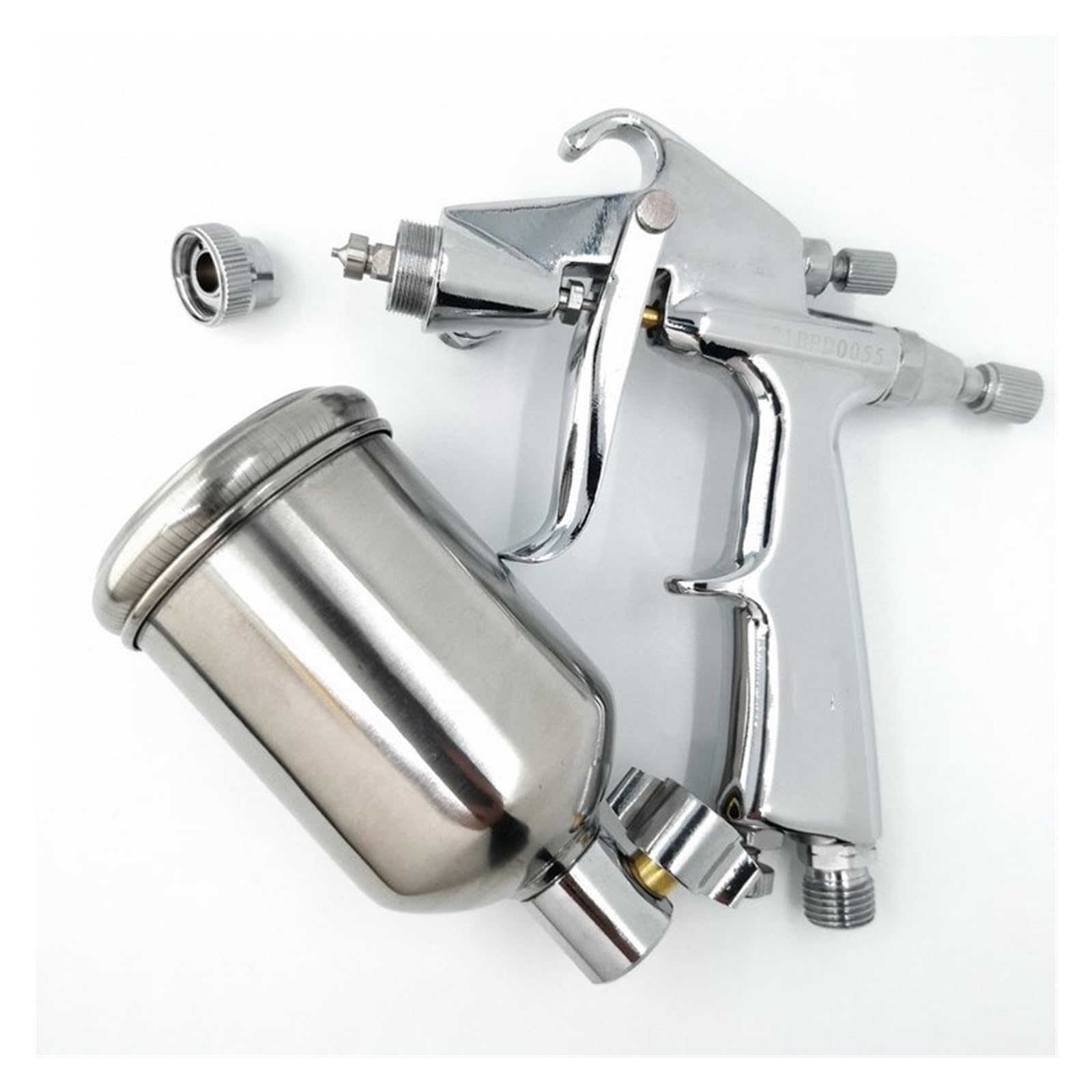 Pistolet de pulvérisation de précision en acier inoxydable avec pot mini 200ml
