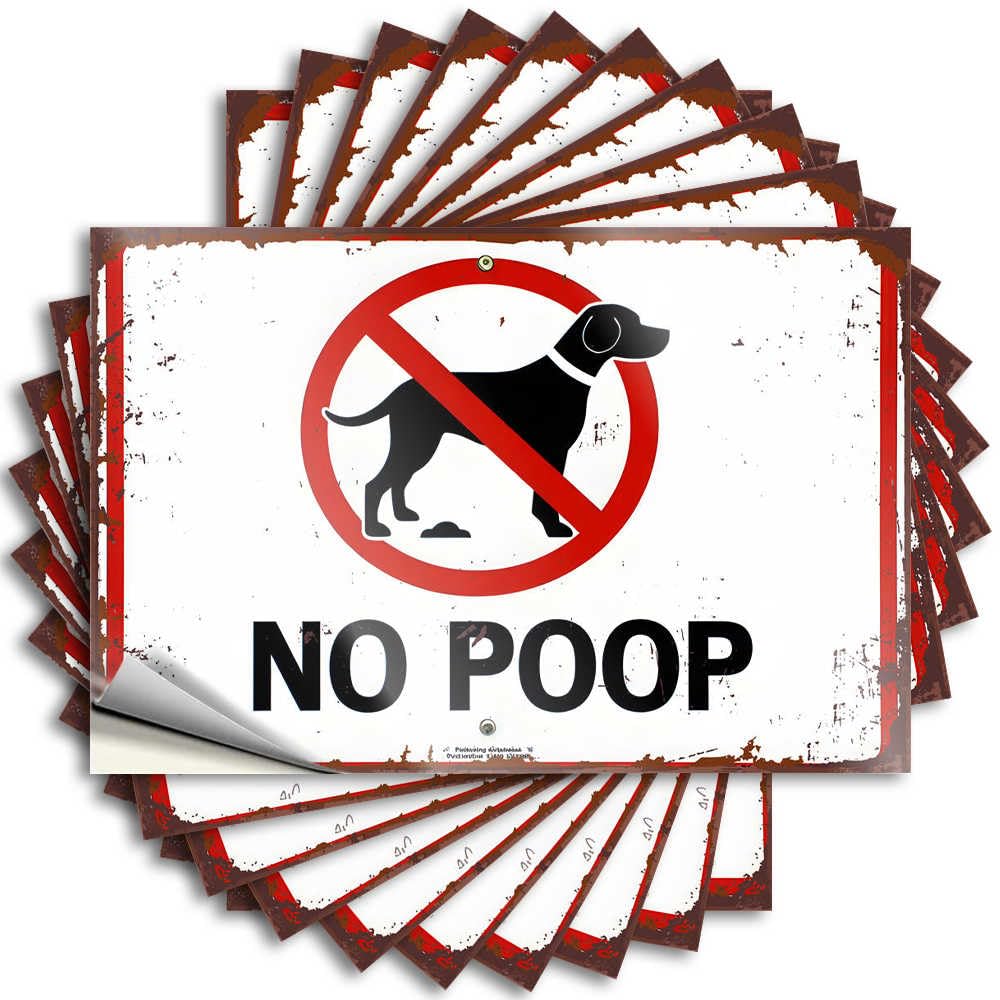 Tattoo Tall Teen Stuff Waterproof - Prohibited: No Dog Poop Allowed Sign Bumper Self Adhesive Decal for Standing Use(12X18CM)