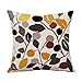 HUZMOL Dekoracyjna poszewka na poduszkę kwadratowa dekoracja domu na sofę łańcuszek sypialnia salon poszewka na poduszkę krewetka owad banan wzór liście 50 x 50 cm poduszka pod głowę