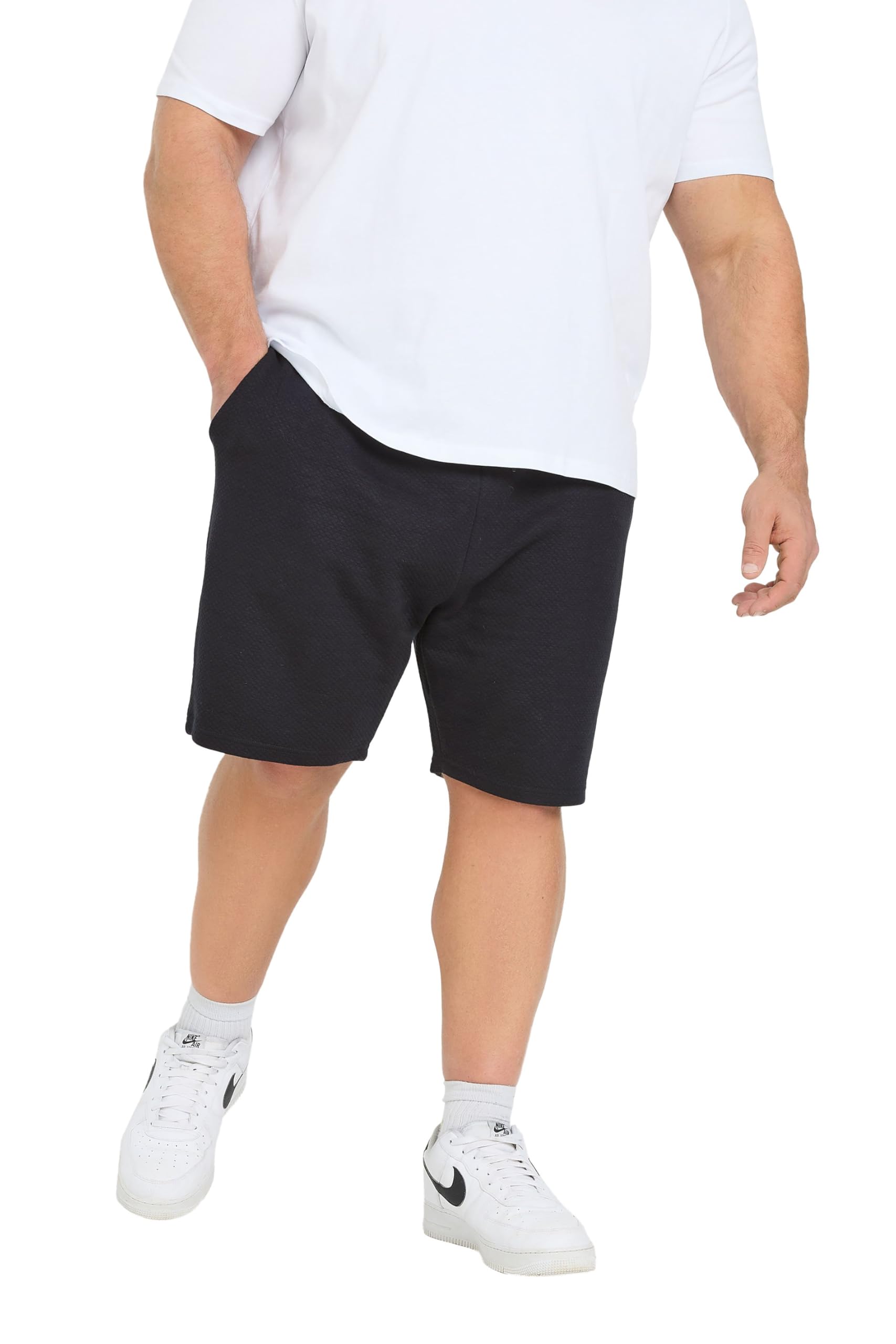 BadRhino Diamond Quilted Jogger Shorts - Dark Navy - XXL