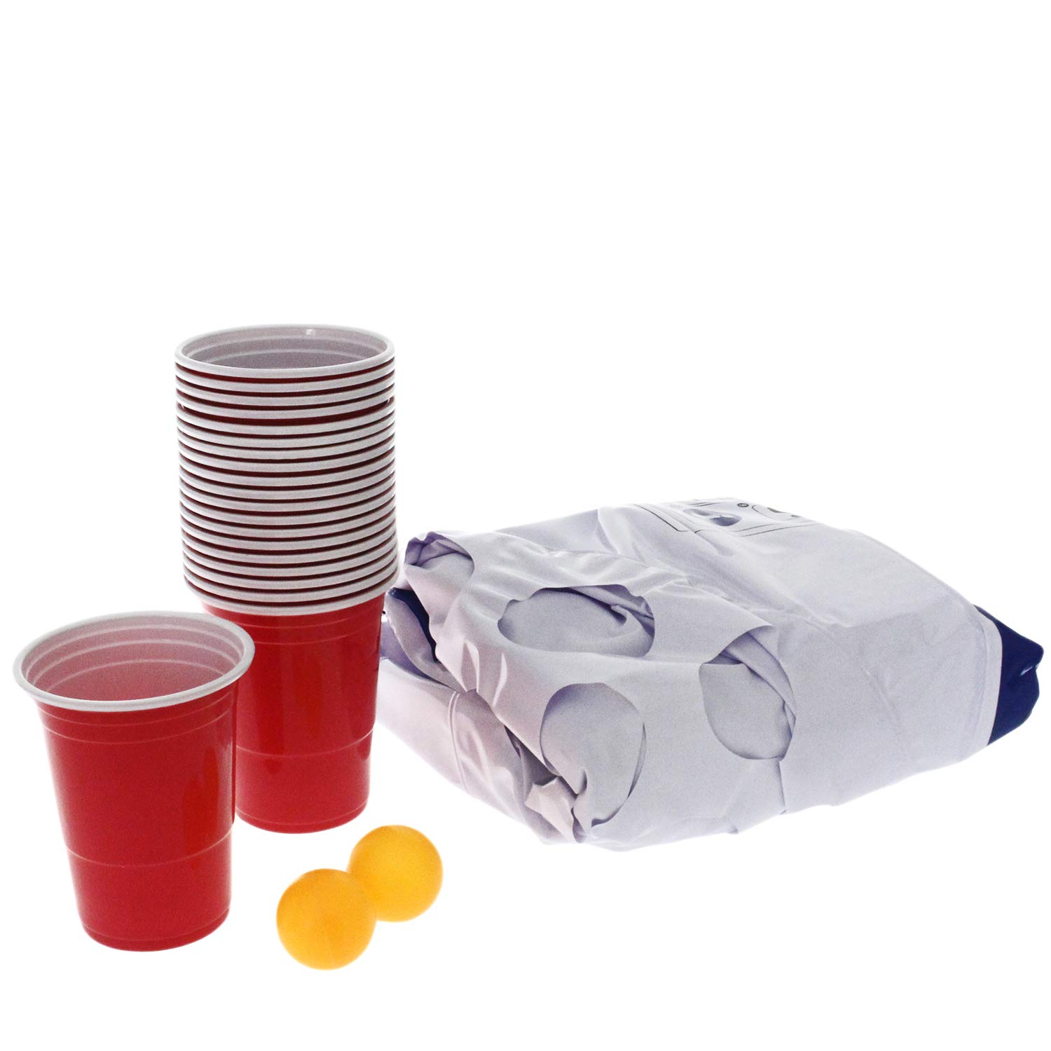 Out of the Blue 91/4025 Pool Pong Game Air Mattress Approx. 152 x 76 x 15 cm Includes 20 Plastic Cups and 2 Ping Pong Balls in Gift Box - Image 2