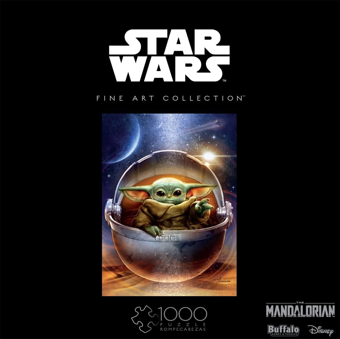 Buffalo Games - Star Wars Fine Art Collection – Enfant Galactique – Puzzle de 1000 pièces pour Adultes – Puzzle Stimulant Parfait pour Les soirées de Jeu – Taille finie 68 x 50 cm
