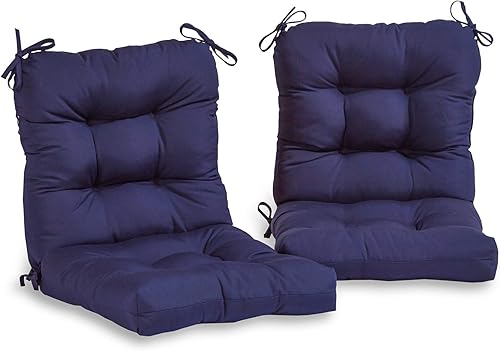 Miniatura 8 de South Pine Porch - Juego de 2 cojines para silla de asiento y respaldo para exteriores, color gris