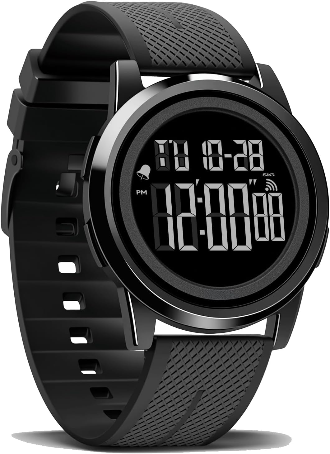 Men Digital Watch Thin Sports Waterproof Outdoor LED Screen
