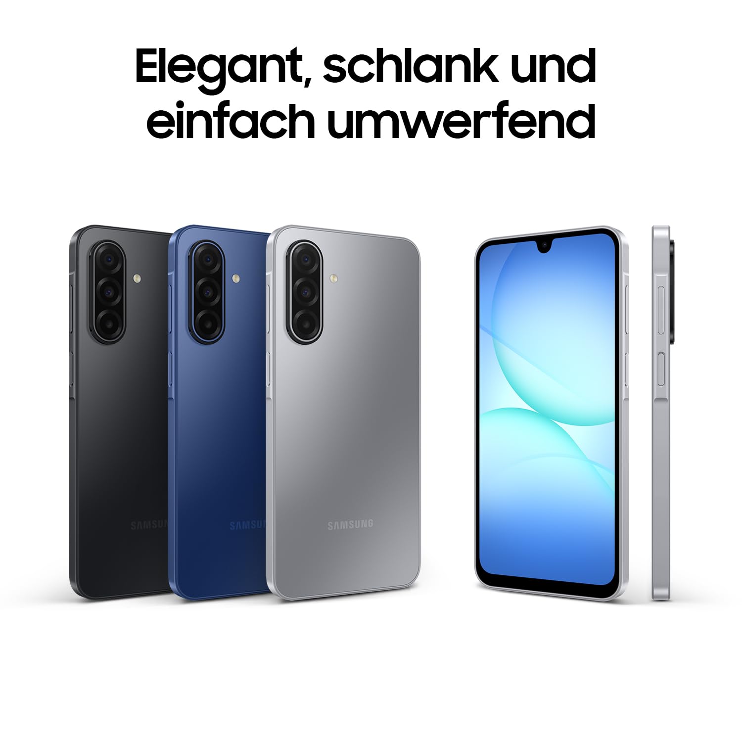 Samsung Galaxy A17 5G AI Smartphone, KI-Handy mit Android, Dünner 7,5-mm-Rahmen, 50-MP-Kamera, 128 GB Speicher, 4 GB RAM, 5.000-mAh-Akku, Black, 2,5 Jahre Herstellergarantie [Exklusiv auf Amazon]