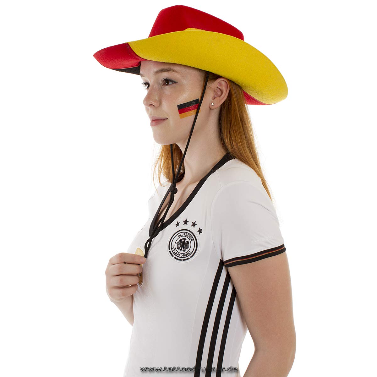 1000 x Deutschland Fahne als temporäres Abziehbild - WM 2026 Fan Tattoo (1000)