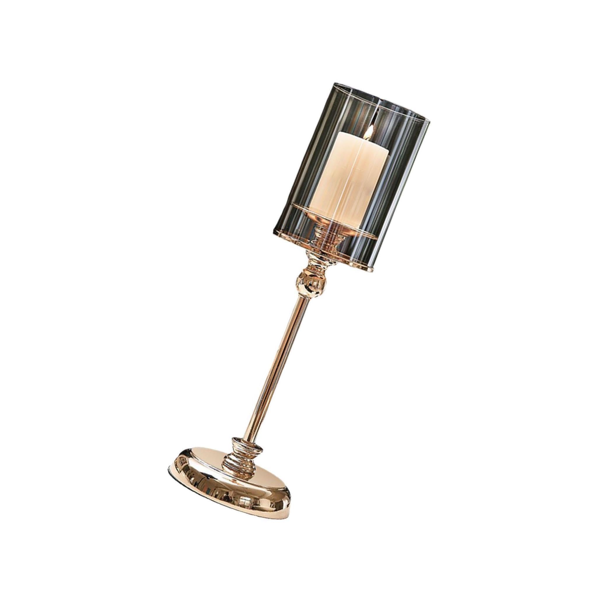 Zambuph Modern Candle Holder and Base Elegant Tabletop Votive Candlestick Home Ornaments, L
