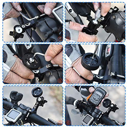 Leeofty Suporte de montagem para câmera de computador de bicicleta frontal Bicicleta suporte para câ
