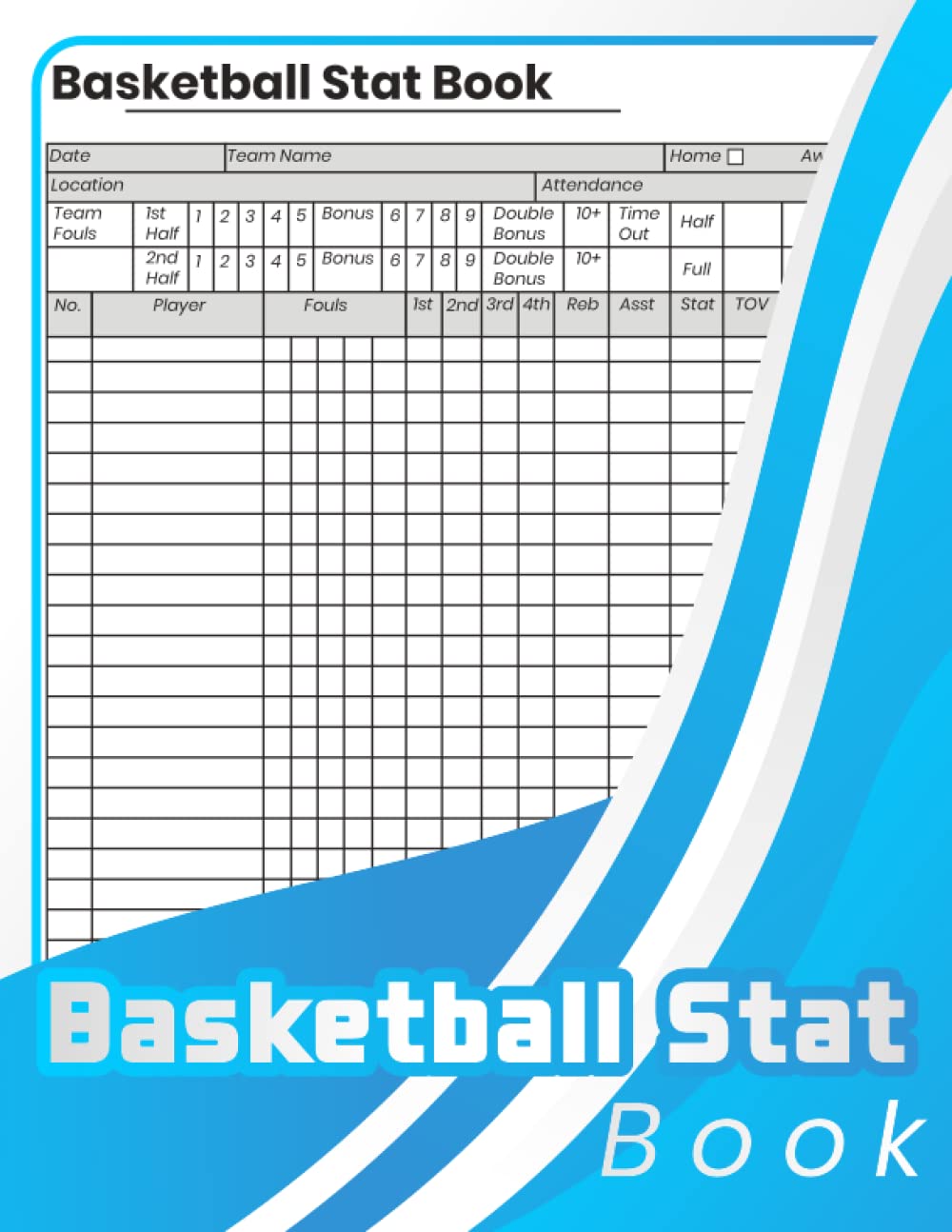 Basketball Stat Book Helps Collect & Calculate All Stats and Improves