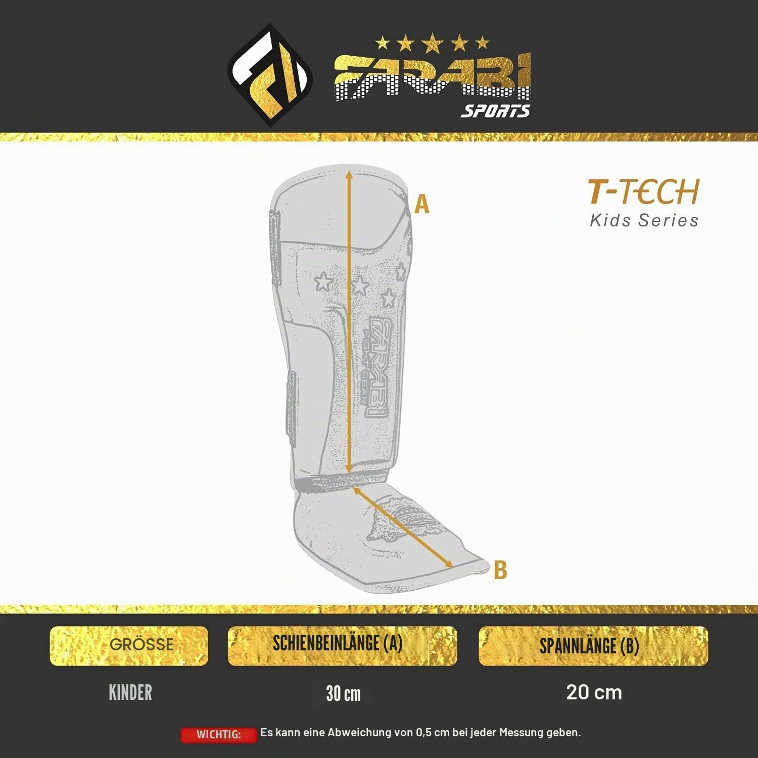 Farabi Sports Kinder schienbeinschoner Kickboxen shin Guards MMA, Muay Thai schienbeinschützer – Shin Instep Protection für Training, Sparring, Boxausrüstung und Kampfsport