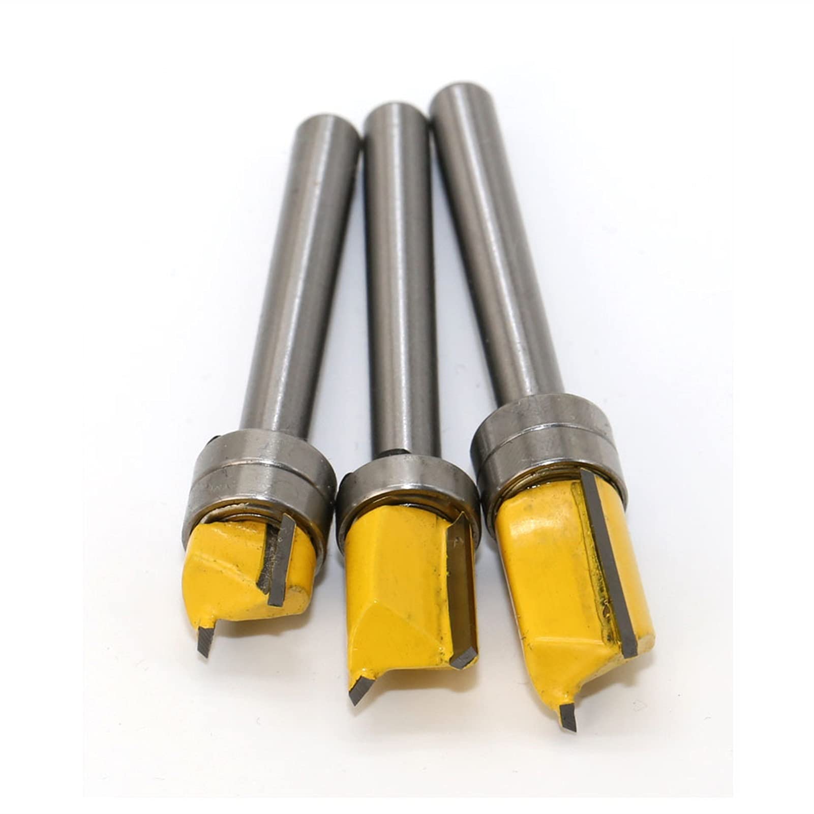 Mswgjyrq No1 Router Bit 1Pc 6Mm Shank Template Trim Hinge Mortising Router Bit Straight End Mill Trimmer Cleaning Flush Trim Tenon Cutter Forwoodworking(No1)