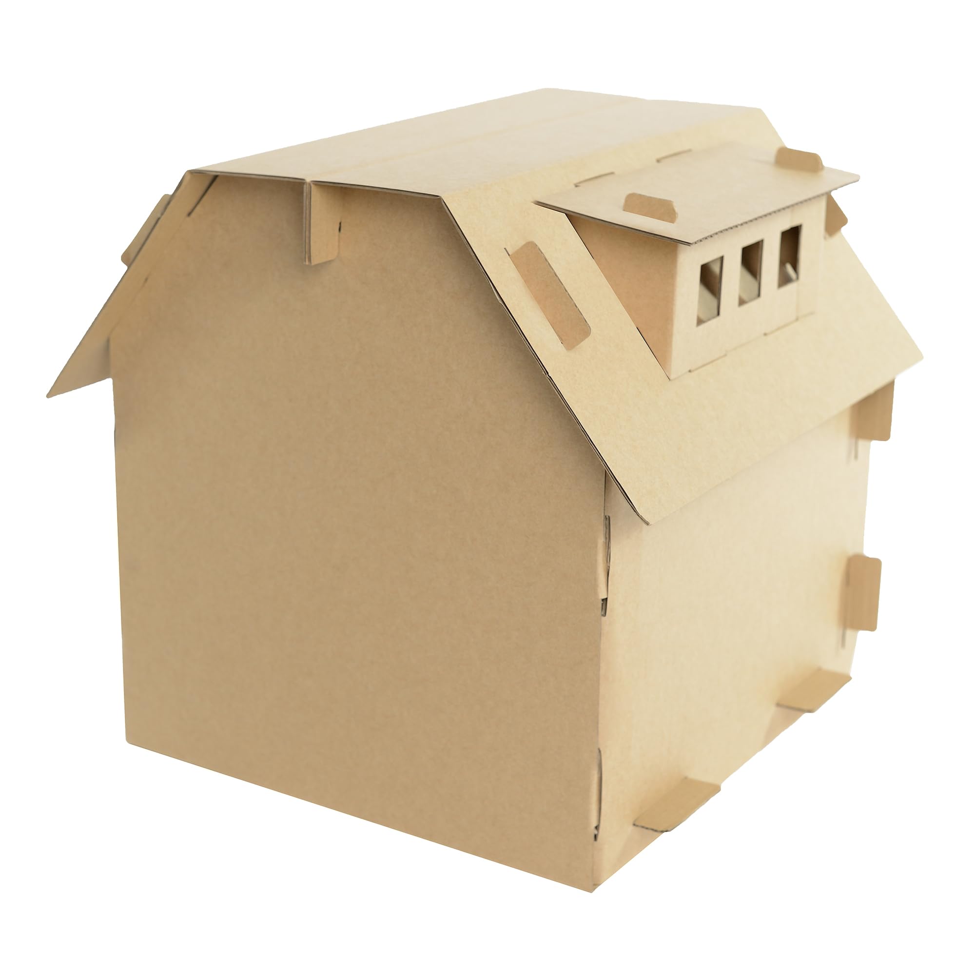 Mansion de Carton para Gatos Casa de Carton para Gato Rascador Espectacular casa para Montar Escondite Corrugado