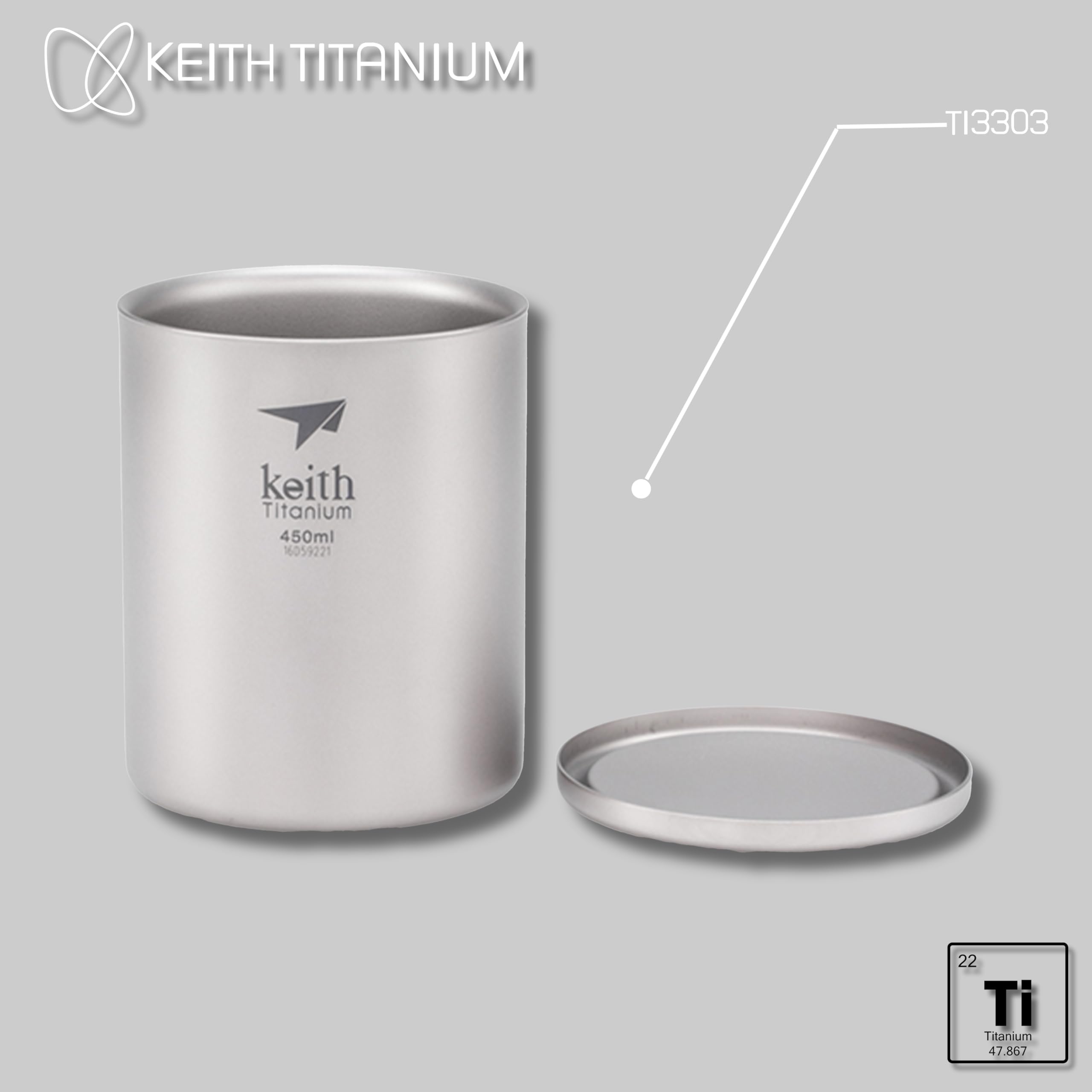 Keith, Tazza Unisex-Adulto, grigio, Taglia unica