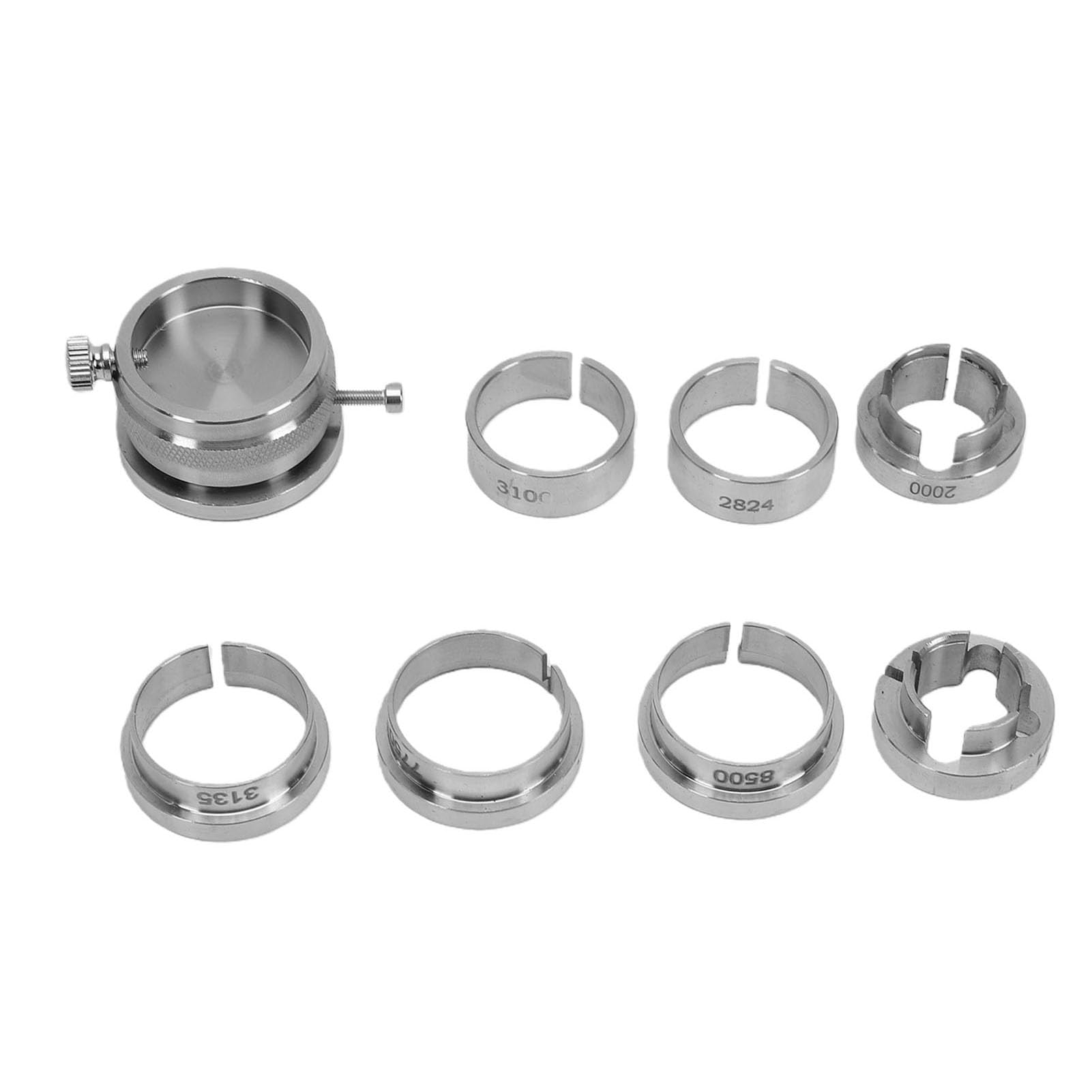 Brrnoo Kit de Reparación de Relojes de Acero Inoxidable con Soporte de Base de Movimiento de Reloj con Diseño de Agarre Seguro para Movimientos BZ 2000 ETA 7750 BZ 2824 3135 2671