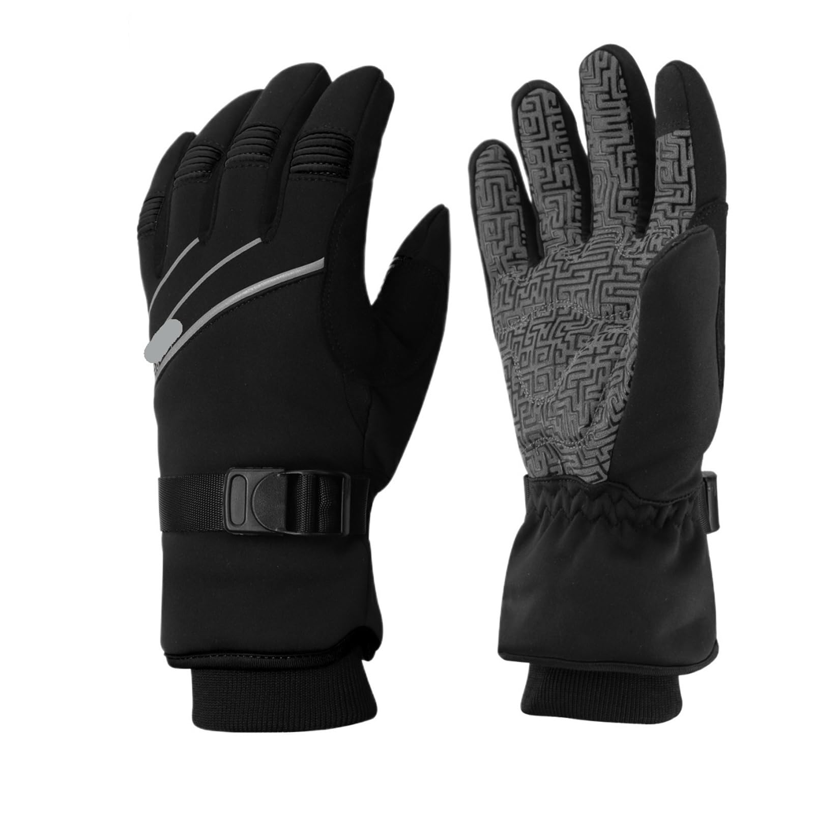 Guanti Neve Donna Guanti da sci caldi con dita intere, touch screen, invernali, for ciclismo, riflettenti, antivento, for moto, uomo e donna
