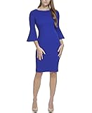 Womens Peplum Sheath Dress