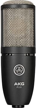واجهة صوت USB Motu M4 4x4 مع ميكروفون مكثف AKG Project Studio P220 ، وسماعات HPC-A30 Studio Monitor & amp؛ حزمة كابل XLR