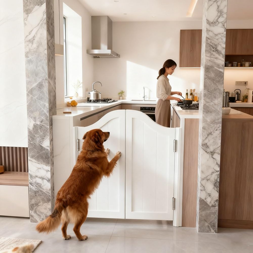 Generico Porte a Battente per Bar, Porta Saloon Legno Cucina Ristorante Partizione Moderno, Doppia Apertura Terrace Louver Gate Cancello, per Cucina Ristorante Terrazza