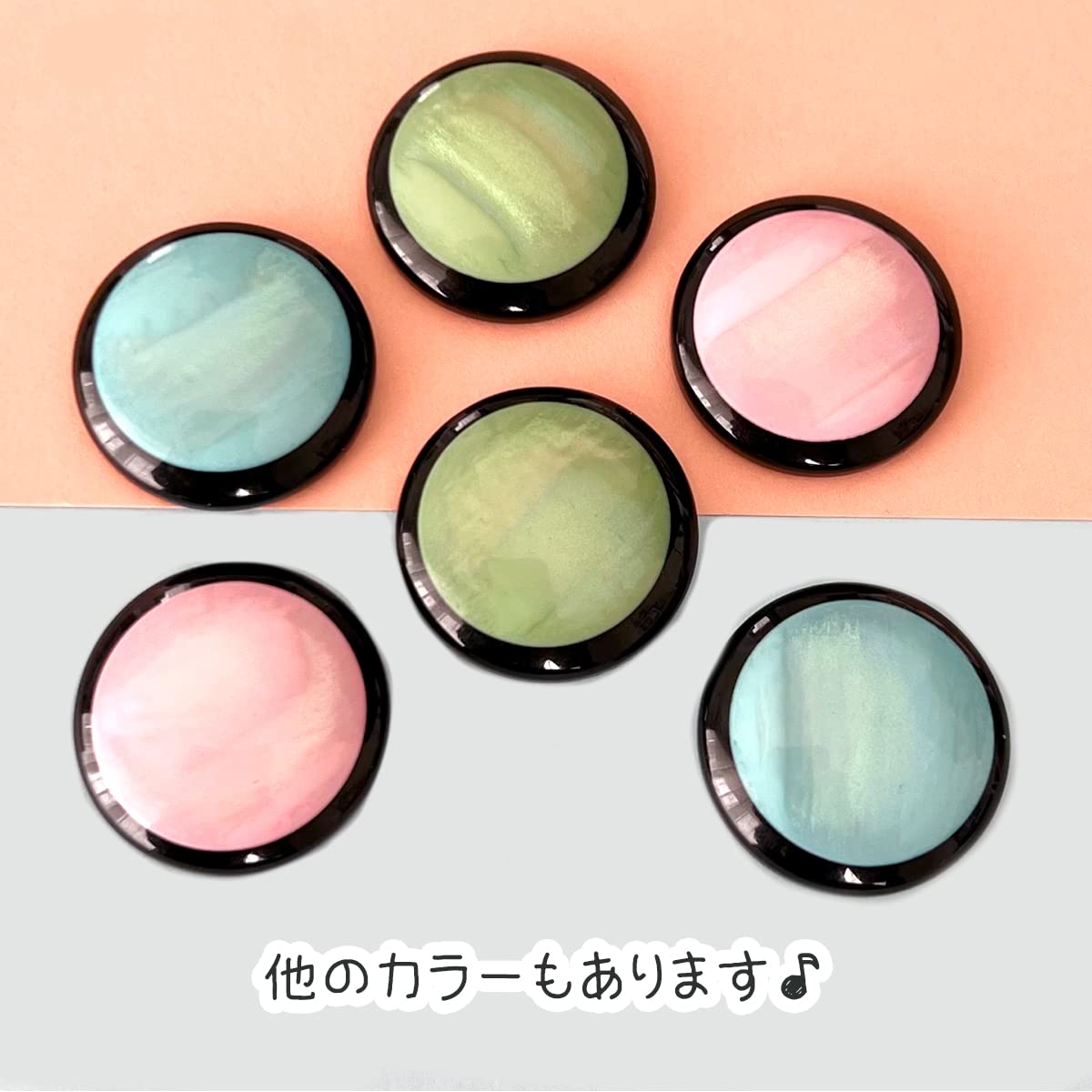 Amazon.co.jp: デコパーツアクセサリー丸サークルアクリル2個素材 