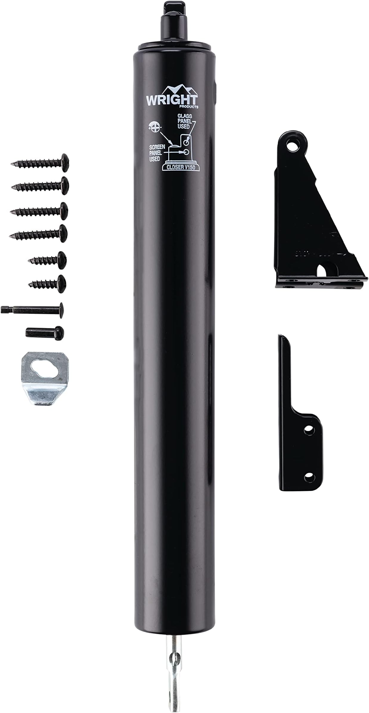 Wright Products V150BL Heavy Duty Pneumatic Closer, Black