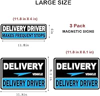 Vista 3 de Imán para auto de conductor de entrega - Señales magnéticas flexibles para autos de conductores de entrega - Reflectantes, resistentes a