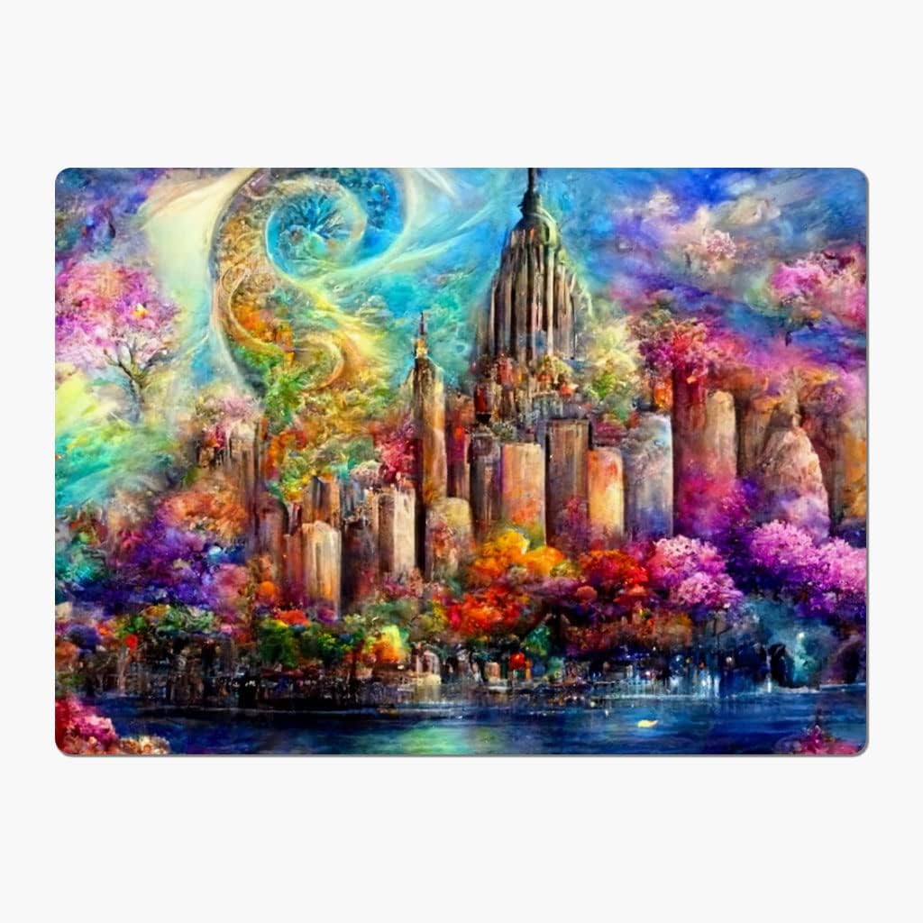 Creative Car Magnet 2 PCS - New York City Car Magnet - Illustration Sticker