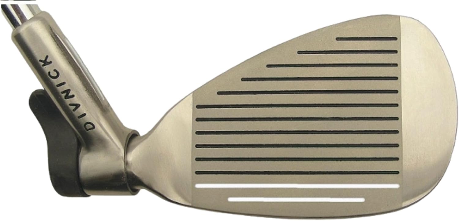 Divnick Whole-In-One Adjustable Loft Golf Club + Belt Bag, Telescopic Travel Shaft (38.5” down to 17”), 34 Loft Settings from 0º to 70º, 1/2 Lofts to Dial in Your Distance, Right & Left Handed